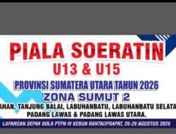 Labuhanbatu Jadi Tuan Rumah, Plt Askab PSSI Hadi Khairul Sinaga Resmi Buka Piala Soeratin U-13 dan U-15 Zona 2 Sumut