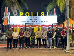 Jaga Jakarta Tetap Kondusif, Polres Metro Jakarta Utara Cek Kesiapan Pospam di Kelapa Gading