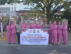 Semangat Berbagi di HKGB ke-74 dan HUT Polwan ke-78, Polres Labusel dan Bhayangkari Gelar Baksos, Bakti Religi dan Anjangsana
