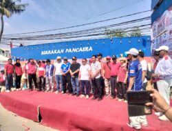 Polsek Koja Pengamanan Semarak HUT RI ke-81, 1.000 Warga Tugu Selatan Meriahkan Senam dan Gerak Jalan