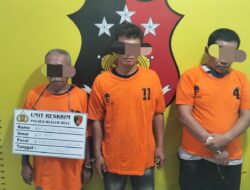Polsek Kualuh Hulu Tangkap 3 Orang Pelaku Penyalahgunaan Narkotika Jenis Sabu
