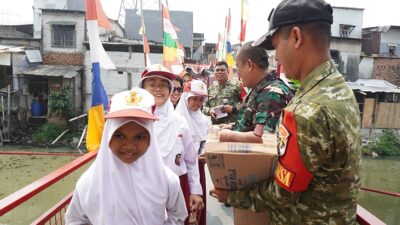 Kodim 0502/JU Ikuti Launching 2.500 Jembatan Garuda dan 3.000 Titik Air Bersih