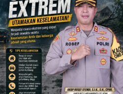 Waspada Cuaca Ekstrem, Kapolres Labusel Ingatkan Masyarakat Utamakan Keselamatan Keluarga