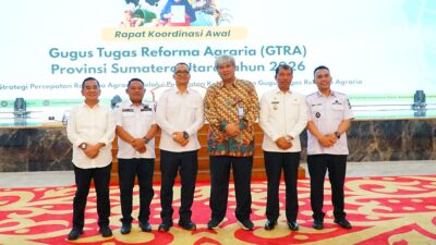 Wabup Labuhanbatu Hadiri Rakor Awal Gugus Tugas Reforma Agraria Sumut 2026 