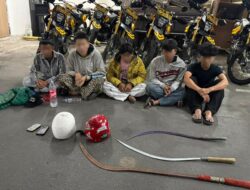 Hendak Tawuran di Ujung Menteng, 5 Remaja dan 3 Senjata Tajam Diamankan Polisi