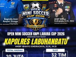 Kasat Narkoba AKP Hardiyanto Tribrata FC Labuhanbatu Tampil Beda : Jelang  Mini Soccer Trophy Kapolres Labuhanbatu Ajang Silaturahmi dan Sportivitas