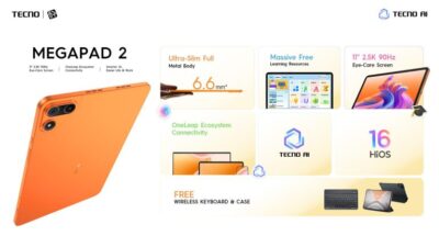TECNO MEGAPAD 2 dan MEGAPAD SE 2 Hadirkan Pengalaman Tablet yang Lebih Cerdas dengan AI dan HiOS 16.3