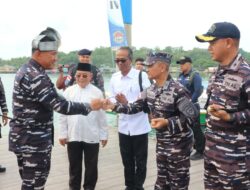 Prajurit Lanal Bintan Turut Serta Mendukung Bakti Kesehatan dan Bakti Sosial Kampung Bahari Nusantara Warna-Warni Pulau Penyengat