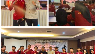 AHMAD FAUZAN ARRASYID, PUTRA KETUM PWDPI, IKUTI PELATIHAN PARALEGAL BATCH V ABR INDONESIA