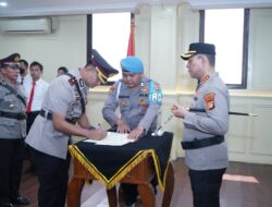 Polres Metro Jakarta Utara Gelar Sertijab Kapolsek Kelapa Gading dan Pelantikan Kasihumas