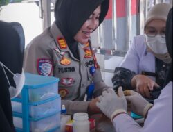Donor Darah Warnai HUT Polantas ke-71, Satlantas Polres Labusel Hadirkan Semangat Berbagi