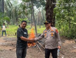 Tindaklanjuti Dumas Dugaan Peredaran Sabu, Polsek Kampung Rakyat Gerebek Lokasi di Tanjung Medan koordinasi
