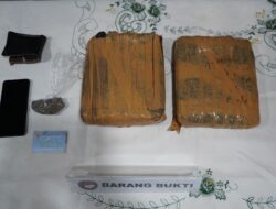 POLDA METRO JAYA BERHASIL MENGUNGKAP PEREDARAN 2,05 KILOGRAM GANJA, 1 PRIA DIAMANKAN