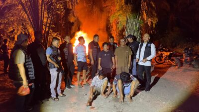 Polres Labuhanbatu, Kodim dan BNN Labura Gerebek Lokasi Diduga Sarang Narkoba, 2 Pria Diamankan