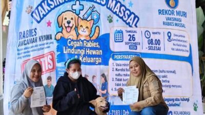 Sambut Bulan Bakti Peternakan, 307 Hewan Divaksin Rabies Serentak Oleh Distan Labura.Kuala