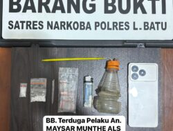 Maysar Munthe Diciduk Polisi di Marbau, Sabu 3,28 Gram Siap Edar Disita