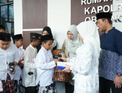 Kapolres Jakut Santuni Anak Yatim Sekaligus Syukuran Tempati Rumah Dinas