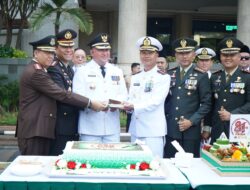 Kapolres Metro Jakarta Utara Bersama Forkopimko Hadiri HUT ke-81 TNI