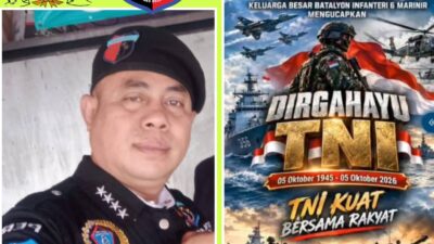 Panglima Satbel Pers DPP PWDPI Ucapkan Selamat Dirgahayu TNI Ke-81