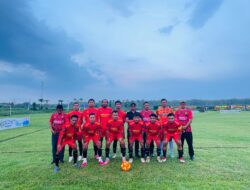 Laga Pembuka Mini Soccer Piala Kapolres Labuhanbatu Berlangsung Meriah, Tribrata FC Libas ISORI FC 4-0