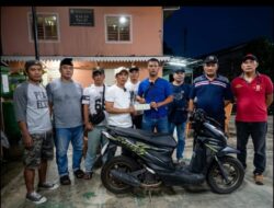 Penyerahan Motor Beat Hasil Temuan di Jatinegara Kaum Kembali ke Pemilik Asal Cianjur.