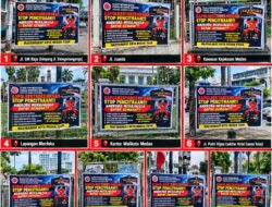 Pasang 10 Spanduk Peringatan, Pemuda Demokrasi Indonesia Sumut Sindir Kapolrestabes Medan