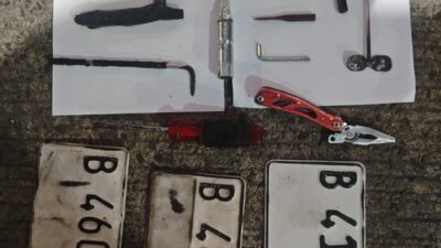 Polisi Ungkap Curanmor di Koja, Kunci T dan Tiga Pelat Nomor Diduga Palsu Disita