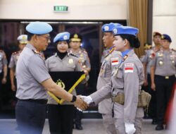 Wakapolri Pimpin Upacara Purna Tugas FPU 7 Minusca, 140 Personel Terima Penghargaan
