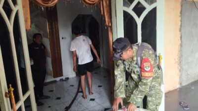 Kebakaran Rumah di Kelapa Gading Barat, Koramil 06/KG Kodim 0502/JU Kerahkan Water Tank Bantu Damkar