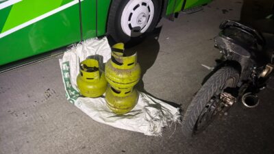Bawa Tiga Tabung Gas Curi Sambil Berboncengan Tiga, Tiga Pemuda Ditangkap Tim Perintis di Sun City